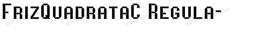 FrizQuadrataC Regula字体转换